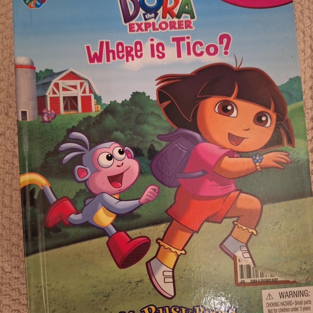 Dora the explorer book and toy set, where is Tico NEW